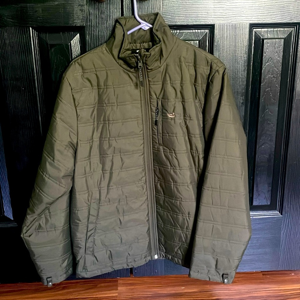 Men’s size Medium, Southern Marsh, olive green jacket.